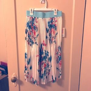Floral Print Midi Skirt